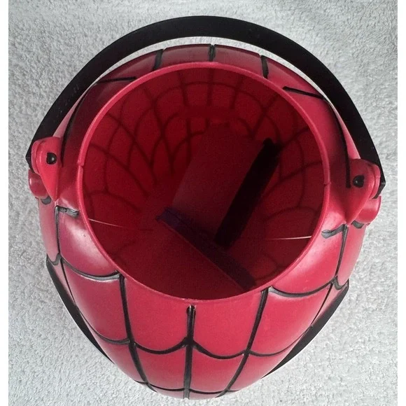Retro Original Spider-Man Folding Happy Halloween Candy Pail Bucket 2006 MARVEL - Picture 2 of 11
